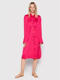 Sukienki - Birgitte Herskind Sukienka koszulowa Barba 4422370 Różowy Oversize - grafika 1
