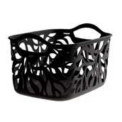 Pudła i pojemniki do przechowywania - Koszyk Jungle 9 l czarny - miniaturka - grafika 1