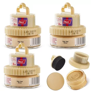 3x PALC PASTA W KREMIE 2W1 Z APLIKATOREM 50ML BEŻOWY - Środki do obuwia i ubrań - miniaturka - grafika 1