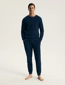 Piżamy damskie - Piżama męska Solemn Esotiq Homme granatowy L - miniaturka - grafika 1