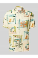 Koszule męskie - Koszula casualowa o kroju slim fit z rękawem o dł. 1/2 model Easy - BALDESSARINI - miniaturka - grafika 1