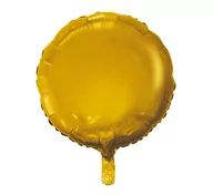 Balony i akcesoria - GoDAN Balon foliowy 18" na urodziny, Okrągły złoty, matowy BFOL/7289-5 - miniaturka - grafika 1