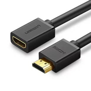 UGREEN Kabel HDMI męski do HDMI żeński HD107, FullHD, 3D, 1m (czarny) - Kable - miniaturka - grafika 1