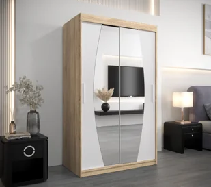 MINIO szafa 120 cm ELYPSE dąb sonoma / biały matowy - Szafy - miniaturka - grafika 1