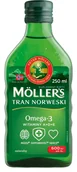 Przeziębienie i grypa - 123ratio Mollers tran norweski naturalny 250 ml - miniaturka - grafika 1