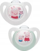 Smoczki uspokajające - NUK NUK Scher Peppa Pig Star 6-18 M. 2 Stück - miniaturka - grafika 1