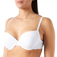 Biustonosze - Triumph Damski biustonosz push-up Micro Whum, biały, 85B - miniaturka - grafika 1