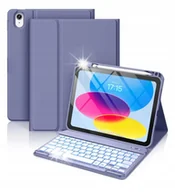Etui do tabletów - Etui z klawiaturą RGB do Apple iPad 11 2025/10 2022 Bluetooth mocna obudowa - miniaturka - grafika 1