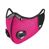 Maseczki antysmogowe - ALEXPO ALEXPO Maska Active Sport 2.0 przeciwsmogowa ażurowa różowa 1 sztuka - miniaturka - grafika 1