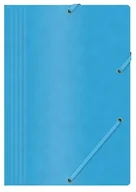 Teczki i skoroszyty - OFFICE PRODUCTS TECZKA Z GUMKĄ A4 PRESZPAN 390g NIEBIESKA O-PR - miniaturka - grafika 1