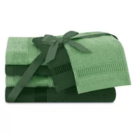Ręczniki - AmeliaHome, Ręcznik Avium, butelkowa zieleń 2*30x50+2*50x90+2*70x130 cm - miniaturka - grafika 1