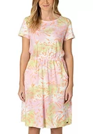 Sukienki - Timezone Sukienka damska z nadrukiem, luźna, Light Pink Green Splash, S - miniaturka - grafika 1