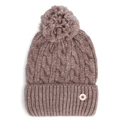 Czapki narciarskie - Damska Czapka zimowa KARI TRAA MARIE BEANIE 611351-TAUPE – Różowy - miniaturka - grafika 1