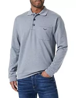 Bluzy męskie - Trigema bluza męska, szaro-melanż, XL - miniaturka - grafika 1