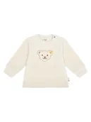 Bluzy i sweterki niemowlęce - Steiff Bluza w kolorze kremowym - miniaturka - grafika 1