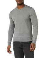 Swetry męskie - KAPORAL Męski sweter męski model Salem kolor: średni szary melze-rozmiar L, czarny, XL - miniaturka - grafika 1