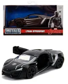 Samochody i pojazdy dla dzieci - Auto metalowe Lykan Hypersport 1:32 Black Panther 253222004 Jada - miniaturka - grafika 1