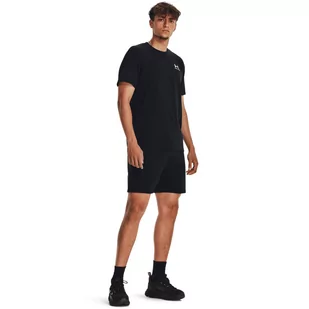 Męskie spodenki dresowe Under Armour UA Essential Fleece Shorts - czarne - UNDER ARMOUR - Spodnie sportowe męskie - miniaturka - grafika 1