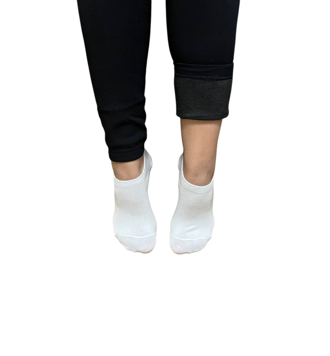 WEŁNIANE OCIEPLANE DAMSKIE LEGGINSY Z FUTERKIEM XL/XXL