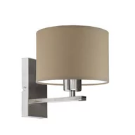 Lampy ścienne - Kinkiet LYSNE Elvora, 60 W, E27, beżowy/stalowy, 20x22 cm - miniaturka - grafika 1