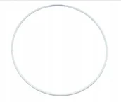 Wyposażenie pokoiku dziecięcego - Obręcz Biała Do Łapacza Snów 30 Cm Baza Metalowa Koło - miniaturka - grafika 1