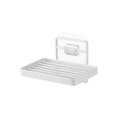 Mydelniczki i dozowniki mydła - Biała samoprzylepna metalowa mydelniczka Film Hook – YAMAZAKI - miniaturka - grafika 1