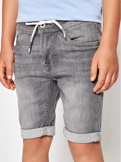 Spodnie i spodenki dla chłopców - Pepe Jeans Szorty jeansowe GYMDIGO Joe PB800646 Szary Regular Fit - grafika 1