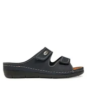 Klapki i japonki damskie - Klapki Tamaris 1-27510-41 Granatowy - miniaturka - grafika 1