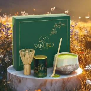 Zestaw Matchy Finest w puszce 40g z czarką Hisui - Herbata Zestaw Matchy Finest w puszce 40g z czarką Hisui - Herbata - miniaturka - grafika 1