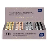 Temperówki - Temperówka podwójna metal Satin Gold - miniaturka - grafika 1