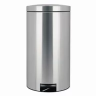 Kosze na śmieci - Brabantia Kosz na śmieci do segregowania pedałowy Twin Bin stal matowa FPP wieko - miniaturka - grafika 1