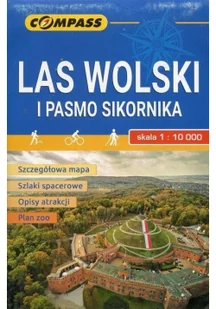 Las Wolski i Pasmo Sikornika, 1:10 000 - Księgarnie ArtTarvel.pl: KRAKÓW - ŁÓDŹ - POZNAŃ - WARSZAWA Compass - Atlasy i mapy - miniaturka - grafika 2