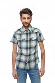 Koszule męskie - WRANGLER WESTERN SHIRT GREEN SPRAY W5J0ORXHR S - miniaturka - grafika 1