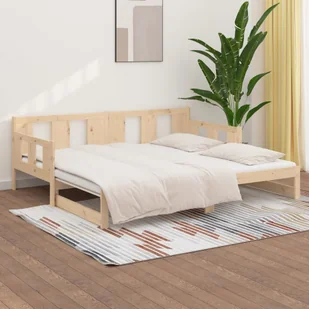 Lumarko Łóżko rozsuwane, lite drewno sosnowe, 2x(90x190) cm - Łóżka - miniaturka - grafika 5