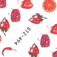 Ozdoby do paznokci - Allepaznokcie Naklejki wodne do paznokci Owoce STZ 494 - miniaturka - grafika 1