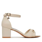 Sandały damskie - Sandały MEXX MX/022C-HY Beżowy - miniaturka - grafika 1