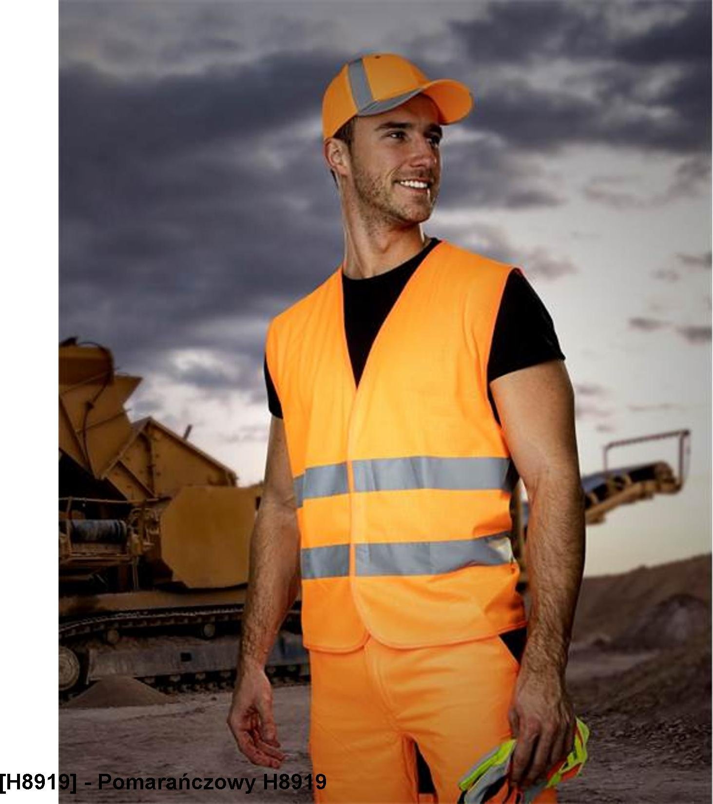 Ardon ARDON BOLT S-M - kamizelka ostrzegawcza - Pomarańczowy H8919 L-XL