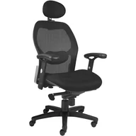 Fotele i krzesła biurowe - Fotel Obrotowy Biurowy W-42C-TS06 Czarny Nowy Styl - miniaturka - grafika 1