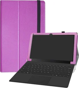 ETUI TABLET LINX 12X64 12.5" FIOLETOWE ZAMYKANE Z KLAPKĄ SOLIDNE OCHRONNE - Etui do tabletów - miniaturka - grafika 1