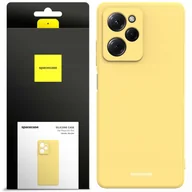 Etui i futerały do telefonów - Spacecase Etui Silicone Case Poco X5 Pro 5G yellow - miniaturka - grafika 1
