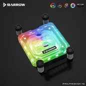 Chłodzenie wodne - Barrow Barrow AMD CPU-Wasserkühler RGB, Acryl - weiß - miniaturka - grafika 1