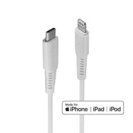 Kable USB - Lindy 1m kabel USB typu C na Lightning, biały - miniaturka - grafika 1