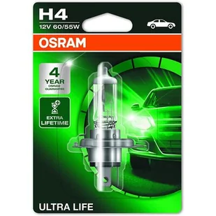 Żarówka Osram Ultralife H4 60/55 W P43T 12 V - Żarówki samochodowe - miniaturka - grafika 1