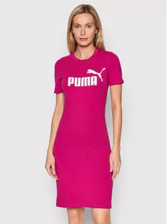 Sukienki - Puma Sukienka codzienna 848349 Różowy Slim Fit - grafika 1