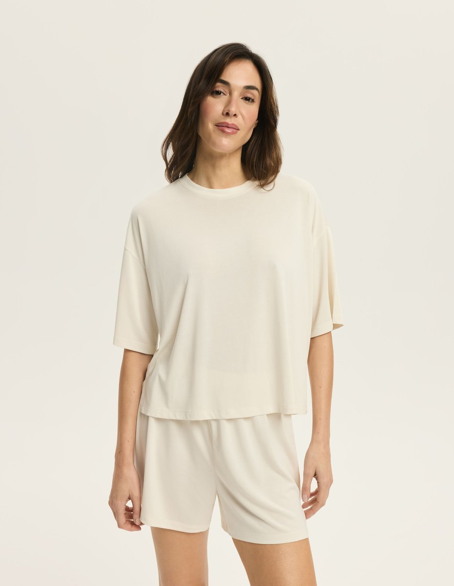 Koszulka Damska Ruth Esotiq Kremowy - M