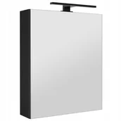 Szafki łazienkowe - Szafka łazienkowa z lustrem oświetleniem lampką led lustrzana wisząca 50 cm - miniaturka - grafika 1