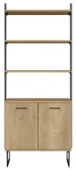 Regały - Regał otwarty z drewna dębowego P8-A36 - miniaturka - grafika 1