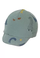 Czapki damskie - Sterntaler Unisex dziecięca czapka z daszkiem dinozaury czapka dziecięca, ciemnozielona, normalna, ciemnozielony, 51 - miniaturka - grafika 1
