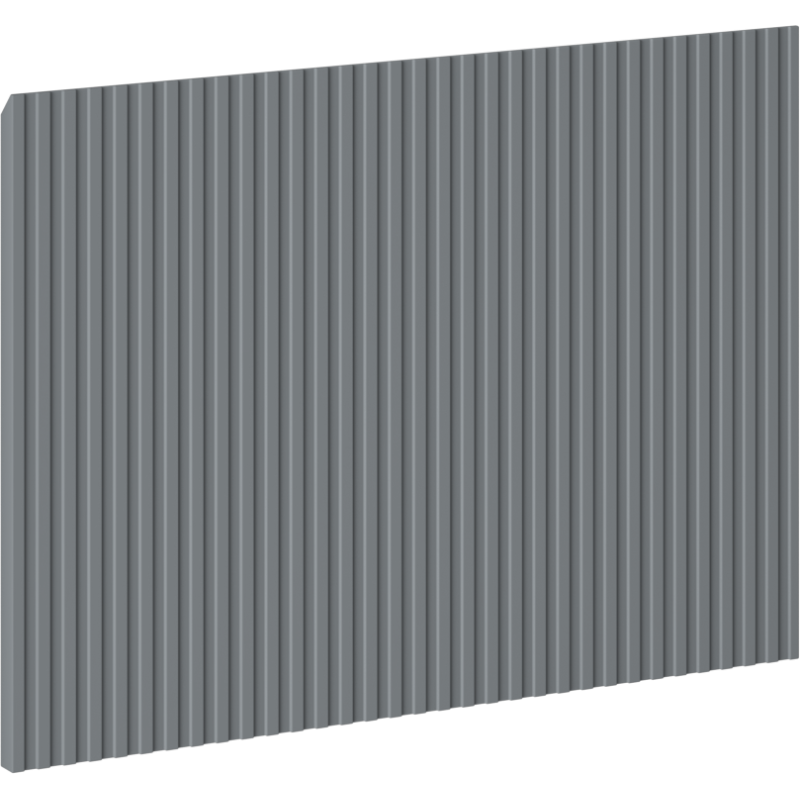 Mexen Rivel front ryflowany do korpusu szafki łazienkowej 40 x 43,5 cm, grafit mat - 91A20-0400-470-1-66