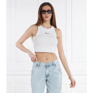 Koszulki i topy damskie - BOSS ORANGE Top C_Evest | Cropped Fit - miniaturka - grafika 1